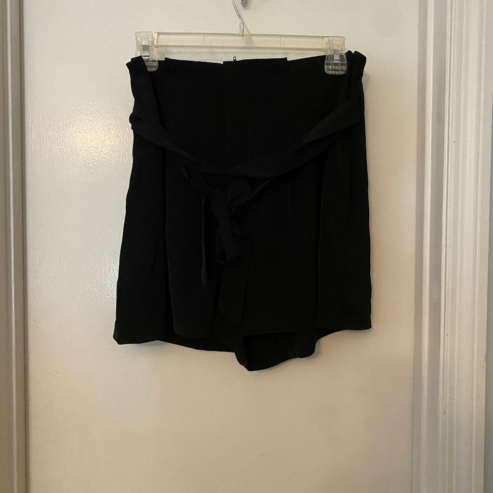 High Waisted Black Shorts